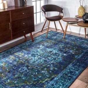 Beauty can come from natural or synthetic fibers. This Egyptian rug is attractive, functional, and affordable--and it's made from 100% nylon. 